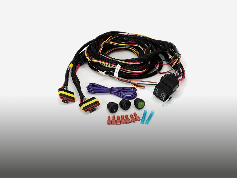 Two-Lamp Wiring Kit - Long (6-Pin, Superseal, 12V)